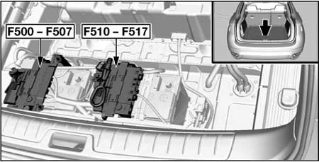 BMW X6 (E71-E72) (2007-2014) - schematy bezpieczników i przekaźników