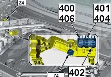 BMW X6 (G06 F96) (2019-2022) - schematy bezpieczników i przekaźników