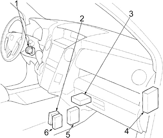 Honda Pilot II (2009-2015) - schematy bezpieczników i przekaźników