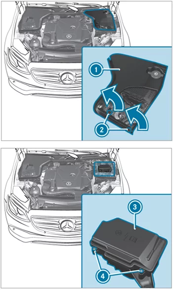 Mercedes-Benz Klasa E W213 (2017-2022) - schematy bezpieczników i przekaźników