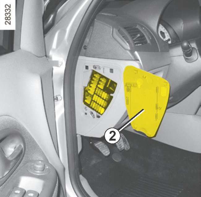 Renault Thalia (1999-2008) - schematy bezpieczników i przekaźników