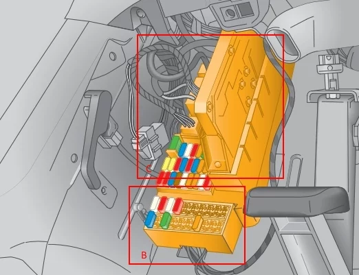 Volkswagen Crafter (2006-2016) - schematy bezpieczników i przekaźników