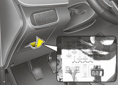 Kia Carens i Rondo IV (2017-2019) - schematy bezpieczników i przekaźników