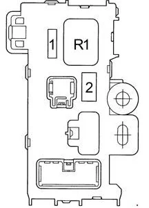 Toyota Corolla E110 (1997-2002) - schematy bezpieczników i przekaźników