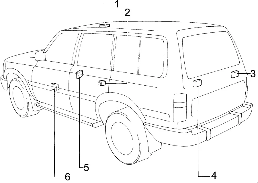 Toyota Land Cruiser 80J80 (1990-1997) - schematy bezpieczników i przekaźników