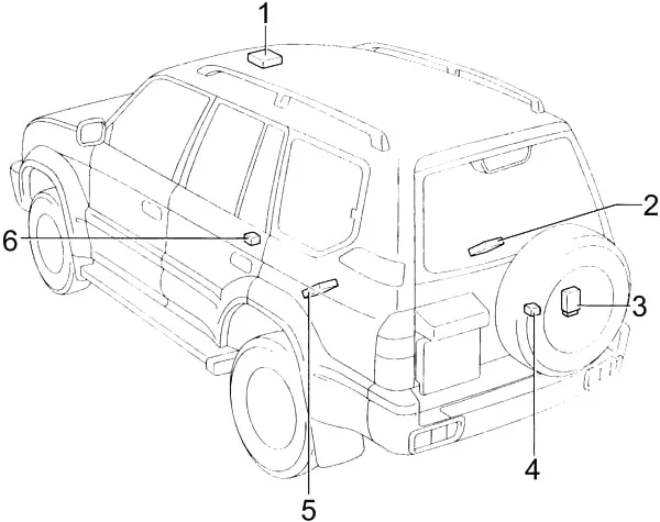 Toyota Land Cruiser Prado (J90) (1996-2002) - schematy bezpieczników i przekaźników