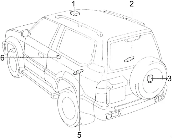 Toyota Land Cruiser Prado (J90) (1996-2002) - schematy bezpieczników i przekaźników