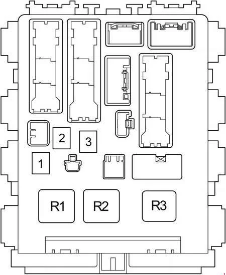 Toyota RAV4 XA30 (2006-2012) - schematy bezpieczników i przekaźników