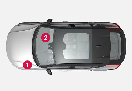 Volvo C40 Recharge (2023) - schematy bezpieczników i przekaźników