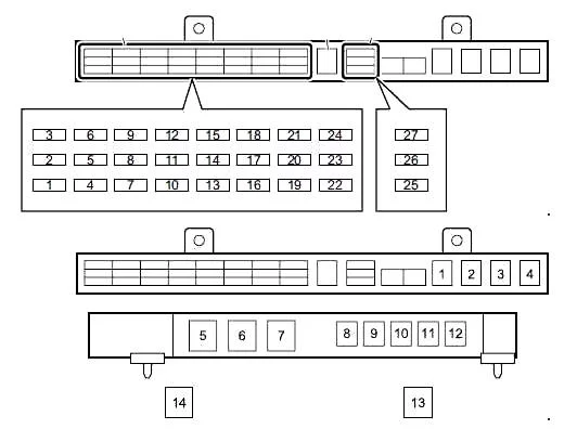 Isuzu N-Series (1989-2020) - schematy bezpieczników i przekaźników