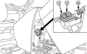 Kubota M7040 - schematy bezpieczników i przekaźników