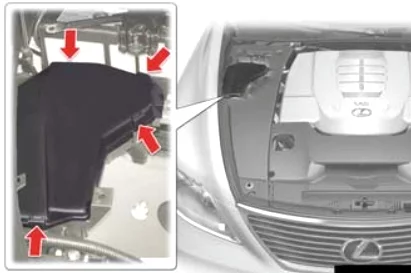 Lexus LS 460 (XF40) (2007-2012) - schematy bezpieczników i przekaźników