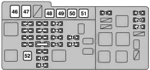 Lexus RX 300 (XU10) (1999-2003) - schematy bezpieczników i przekaźników
