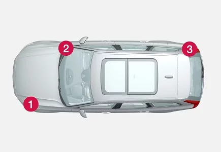 Volvo V90 (2019) - schematy bezpieczników i przekaźników