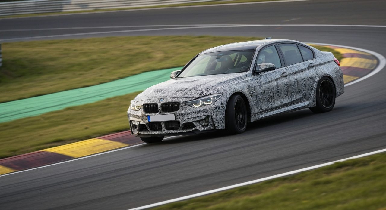 Nowe BMW M3 na torze: testy wersji spalinowej i elektrycznej