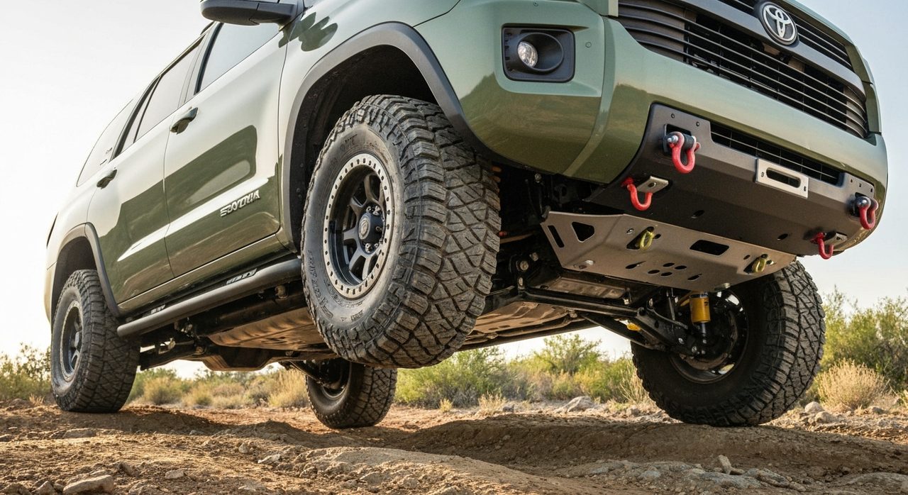 Toyota Sequoia Trailhunter 2027: Zawieszenie i technologia off-road