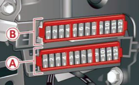 Audi A6 i S6 (C7, 4G) (2012-2018) - skrzynka bezpieczników i przekaźników