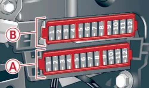 Audi A7 i S7 4G8 (2010-2013) - schematy bezpieczników i przekaźników
