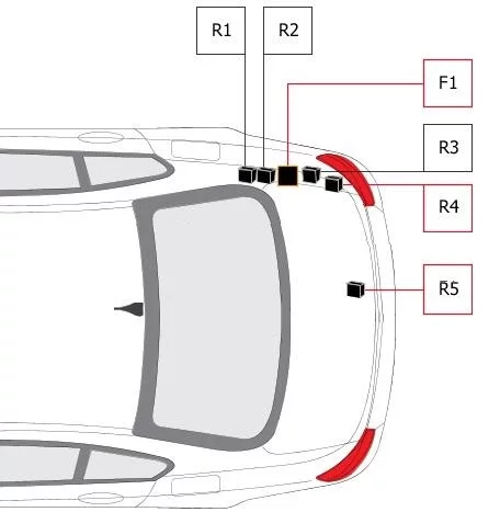 BMW 5 (F10-F11-F07-F18) (2010-2017) - schematy bezpieczników i przekaźników