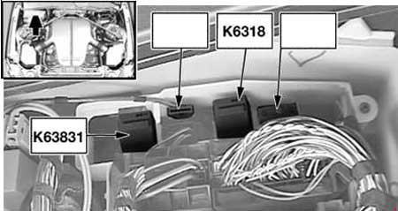 BMW 6 E63, E64 (2003-2010) - schematy bezpieczników i przekaźników