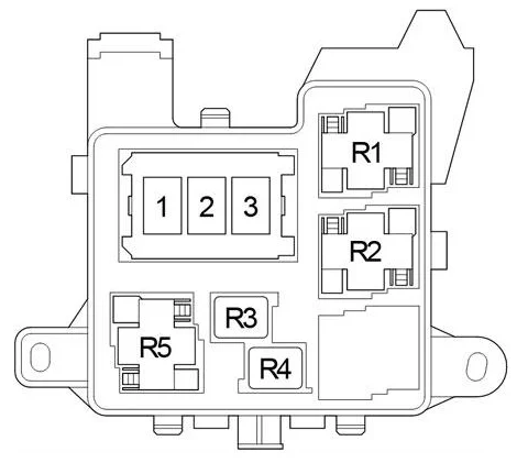 Citroën C1 (2012-2013) - schematy bezpieczników i przekaźników