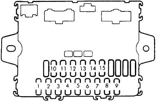 Honda Accord III (1985-1989) - schematy bezpieczników i przekaźników