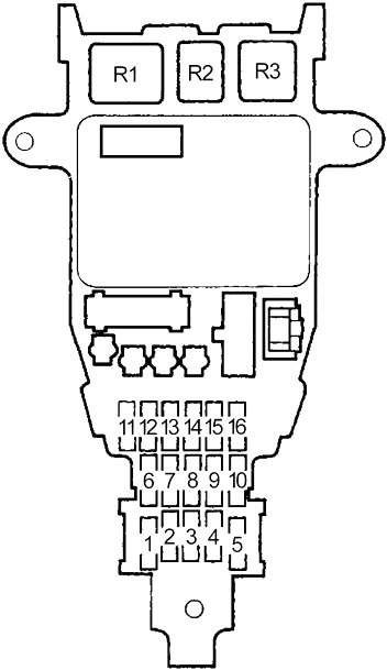 Honda Accord IV (1989-1993) - schematy bezpieczników i przekaźników