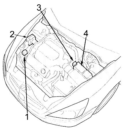 Honda Accord VII (2004) - schematy bezpieczników i przekaźników