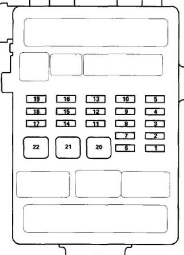 Honda Accord VIII (2008-2012) - schematy bezpieczników i przekaźników