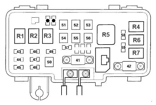 Honda HR-V I (1998-2006) - schematy bezpieczników i przekaźników