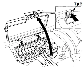 Honda Prelude V (1997-2001) - schematy bezpieczników i przekaźników