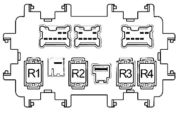 Nissan Murano Z51 (2009-2014) - schematy bezpieczników i przekaźników