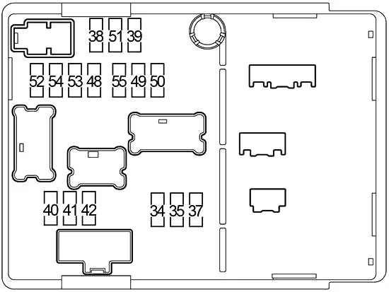 Nissan Versa Note (2013-2019) - schematy bezpieczników i przekaźników