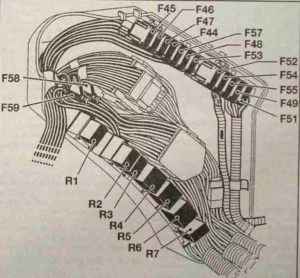 Renault Espace III (1997-2002) - schematy bezpieczników i przekaźników