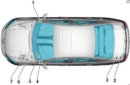 Volkswagen Passat B7 (2010-2015) - schematy bezpieczników i przekaźników