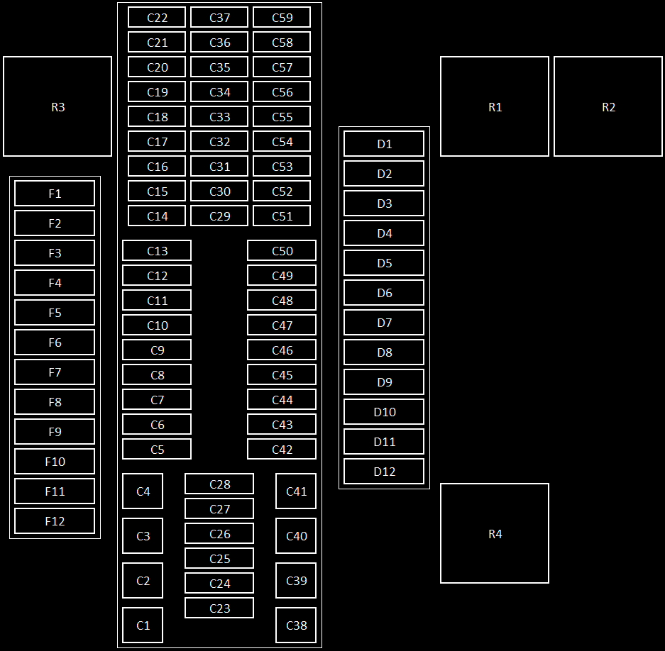 Volkswagen Transporter T6 (2016-2019) - schematy bezpieczników i przekaźników