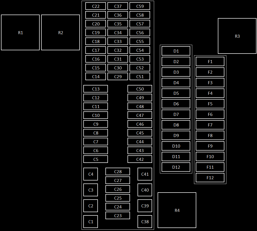 Volkswagen Transporter T6 (2016-2019) - schematy bezpieczników i przekaźników