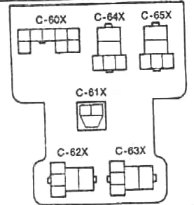 Mitsubishi L400 (1994-2006) - schematy bezpieczników i przekaźników