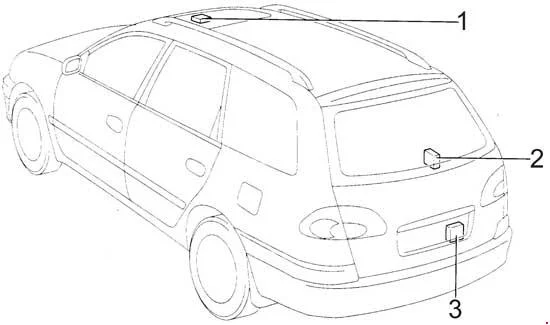 Toyota Avensis (1997-2002) - schematy bezpieczników i przekaźników