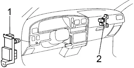 Toyota Hilux, T100, Pickup (1989-1997) - schematy bezpieczników i przekaźników