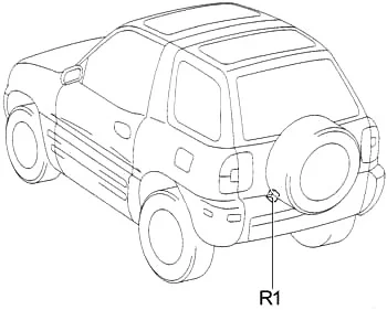 Toyota RAV4 (SXA1) (1994-1997) - schematy bezpieczników i przekaźników