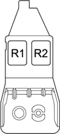 Toyota RAV4 XA40 (2013-2018) - schematy bezpieczników i przekaźników