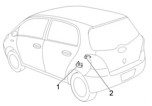 Toyota Yaris (XP90) (2005-2013) - schematy bezpieczników i przekaźników