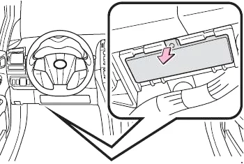 Toyota Yaris (XP90) (2005-2013) - schematy bezpieczników i przekaźników