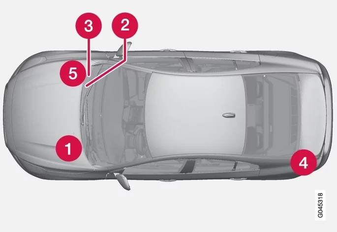 Volvo S60 (2017) - schematy bezpieczników i przekaźników