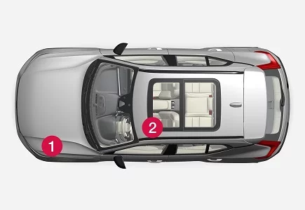 Volvo XC40 (2021) - schematy bezpieczników i przekaźników