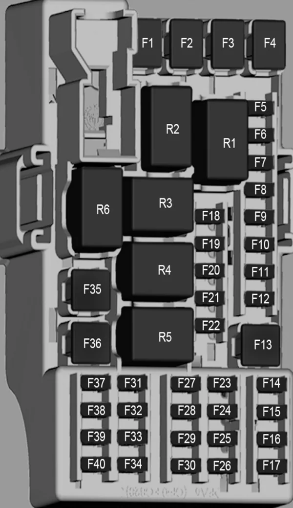 Chevrolet Cobalt (2011-2018) - schematy bezpieczników i przekaźników