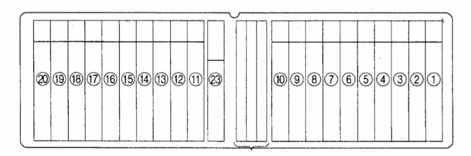 Isuzu N-Series (1989-2020) - schematy bezpieczników i przekaźników