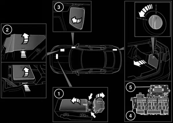Jaguar XE (X760) (2016-2019) - schematy bezpieczników i przekaźników