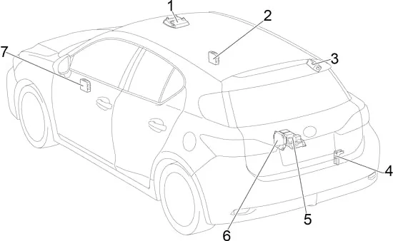 Lexus CT200h A10 (2011-2017) - schematy bezpieczników i przekaźników